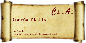 Cserép Attila névjegykártya