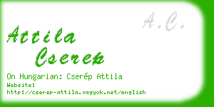 attila cserep business card