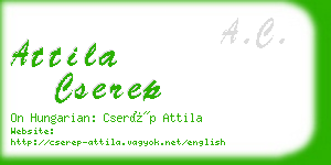 attila cserep business card